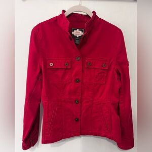 Vintage Ralph Lauren Naval Supply Company Red‎ Twill Utility Military Jacket